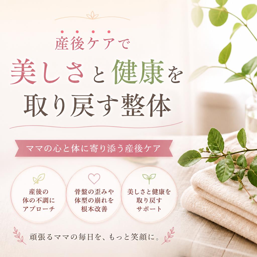 産後ケアで美しさと健康を取り戻す整体