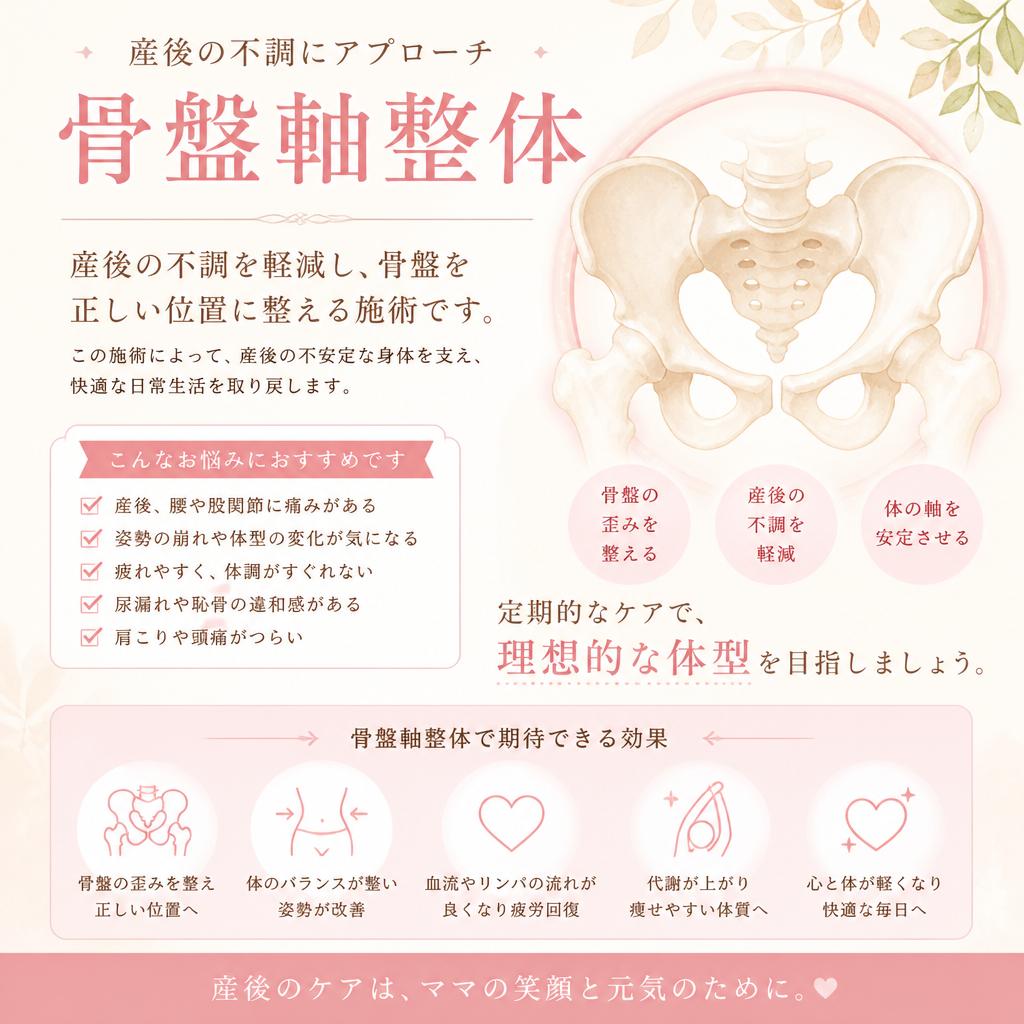 骨盤軸整体で心身をリセット